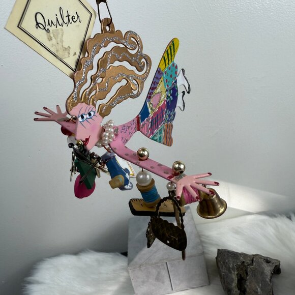 Karen Rossi Fanciful Flights Silvestri "I Love to Sew" Christmas Ornament - Picture 2 of 8